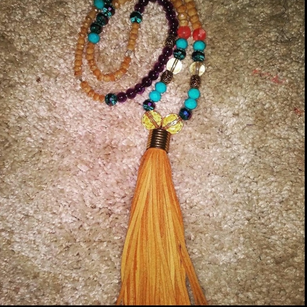 Custom Designed Beaded Necklace (precious stones)